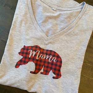 Mama bear matching family shirts